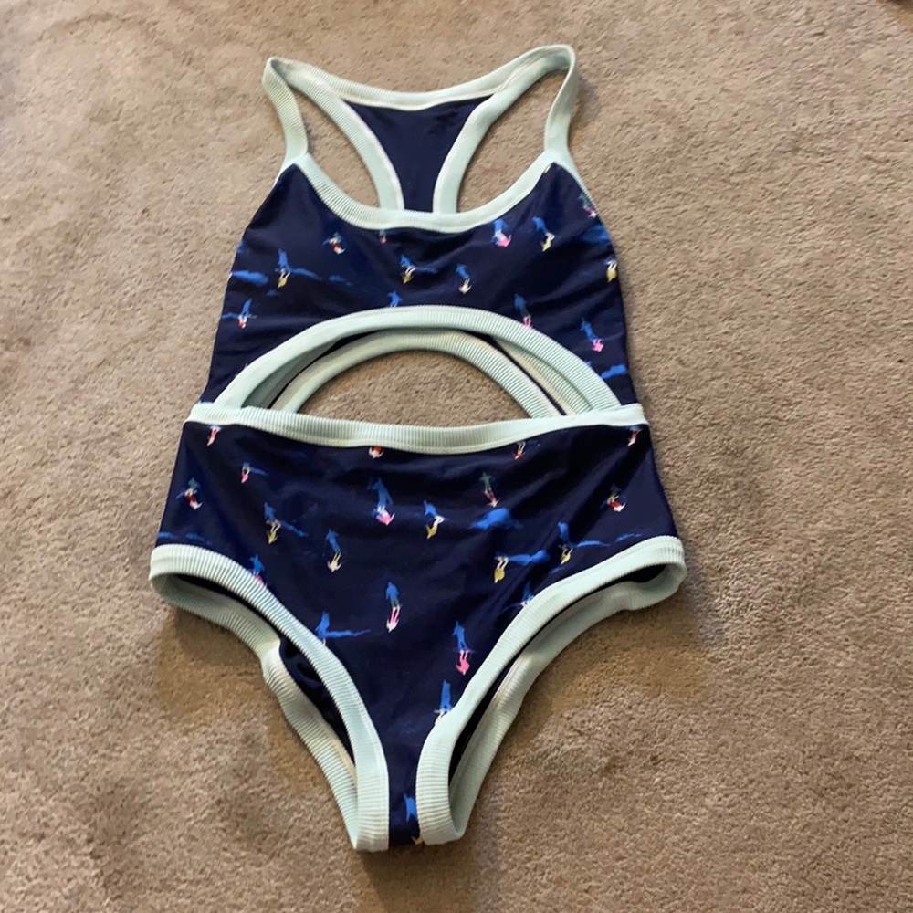 Aerie One piece extra high cut cheeky cut out suit